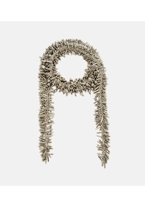 Dries Van Noten Beaded scarf necklace