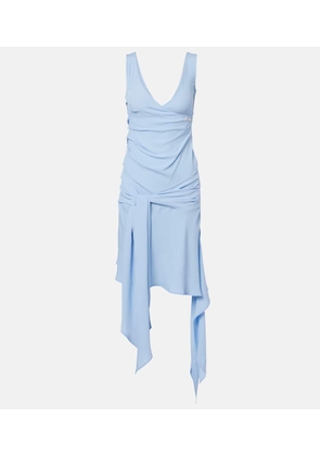 The Attico Draped crepe minidress