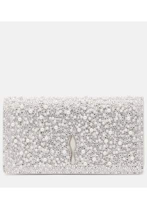 Christian Louboutin Bettina embellished leather clutch