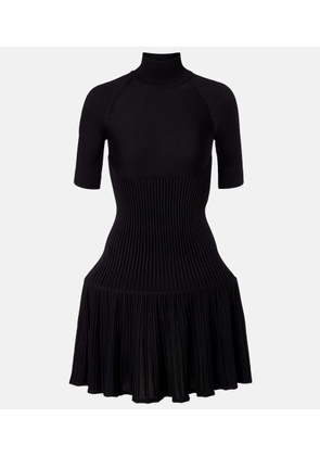 Alaia Ribbed-knit wool-blend minidress