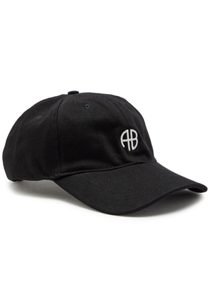 Anine Bing Jeremy Logo-embroidered Cotton cap - Black - One Size