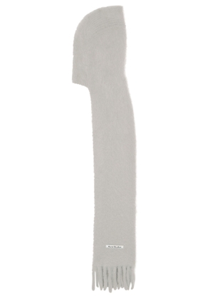 Acne Studios Hooded Brushed Mohair-blend Scarf - Grey - One Size