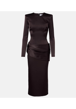 Alex Perry Draped satin crepe cocktail dress