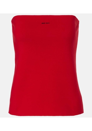 Miu Miu Cotton jersey tube top