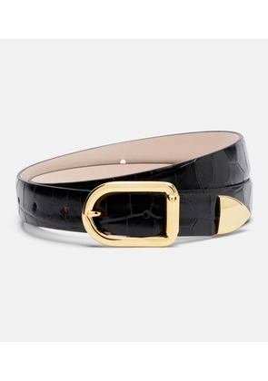 Dehanche Mija croc-effect leather belt