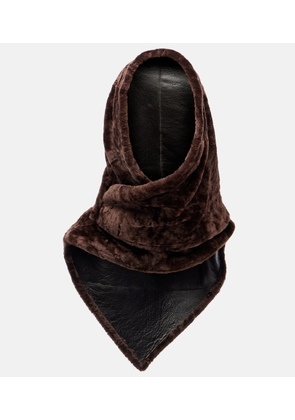 Nour Hammour Shearling scarf