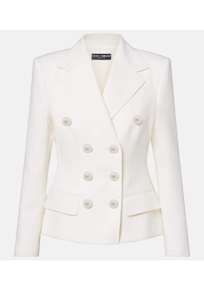 Dolce&Gabbana Double-breasted wool-blend blazer