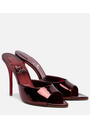 Christian Louboutin Miss Z 100 mirrored leather mules