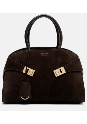 Ferragamo Hug suede tote bag