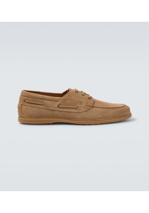 Tod's Gommino suede boat shoes