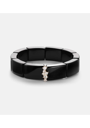 Sydney Evan 14kt gold bracelet with diamonds and onyx