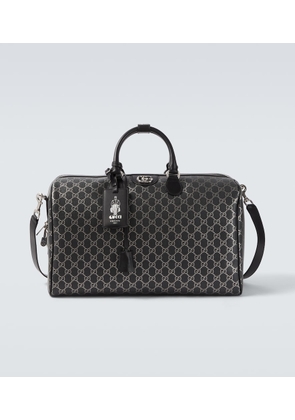 Gucci GG leather-trimmed duffel bag