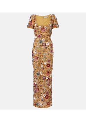 Rachel Gilbert Francesca embellished gown