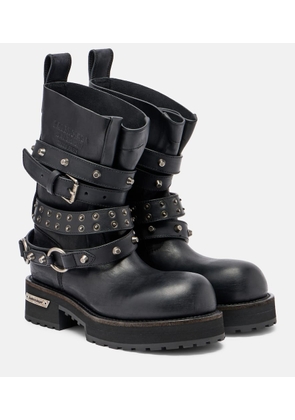 Balenciaga Venom City leather biker boots