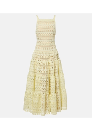 Elie Saab Macrame midi dress