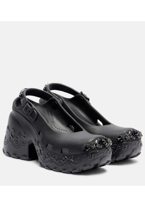 Simone Rocha x Crocs embellished platform pumps