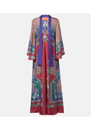 La DoubleJ Magnifico printed silk maxi dress