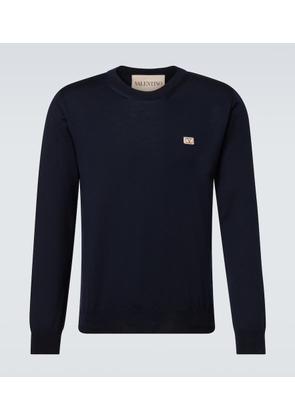 Valentino VLogo virgin wool sweater