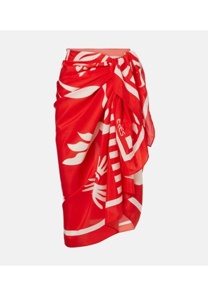 Eres Mandara cotton and silk beach cover-up