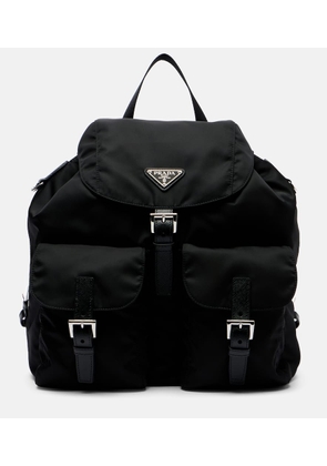 Prada Re-Nylon Medium leather-trimmed backpack