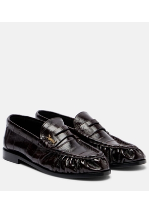 Saint Laurent Patent leather penny loafers