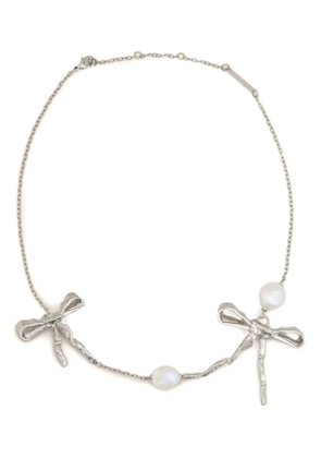 Marni double-bow necklace - Silver