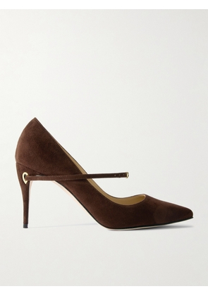 Jennifer Chamandi - Lorenzo 85 Suede Pumps - Brown - IT36,IT36.5,IT37,IT37.5,IT38,IT38.5,IT39,IT39.5,IT40,IT41,IT42
