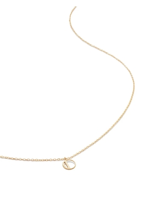 Monica Vinader 14kt yellow gold small Initial O necklace