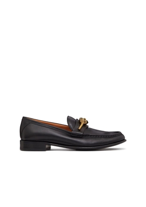 Valentino Garavani Black Calfskin Slip-On Loafers - EU39/US9