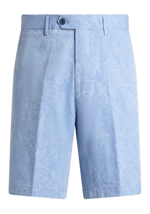 ETRO striped jacquard shorts - Blue