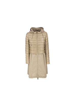 Herno Beige Polyester Coat - 42