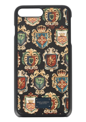 Dolce & Gabbana coat of arms print iPhone 7 case - Black