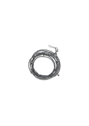 Brunello Cucinelli Black Silver Bracelet - One Size