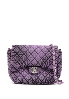 CHANEL Pre-Owned mini denim Classic Flap shoulder bag - Purple