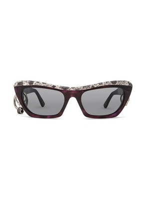 Acne Studios Dielle Sunglasses in Black Purple Grey & Dark Grey - Purple. Size all.