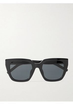 SAINT LAURENT EYEWEAR - Oversized Cat-eye Acetate Sunglasses - Black - One size