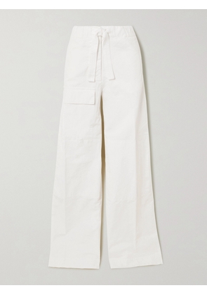 Dries Van Noten - Cotton-canvas Wide-leg Cargo Pants - White - x small,small,medium,large