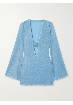 Oséree - Lumière Embellished Metallic Kaftan - Blue - small,medium,large,x large