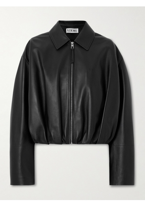 LOEWE - Gathered Leather Jacket - Black - FR 34,FR 36,FR 38,FR 40,FR 42,FR 44