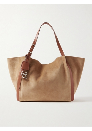 Ralph Lauren Collection - 888 Leather-trimmed Suede Tote - Brown - One size