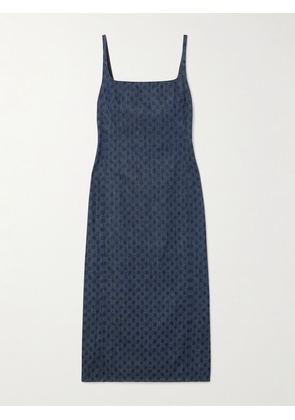 Dries Van Noten - Printed Denim Midi Dress - Blue - FR 34,FR 36,FR 38,FR 40,FR 42,FR 44