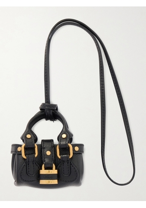 Chloé - Mini Paddington Leather Key Chain - Black - One size