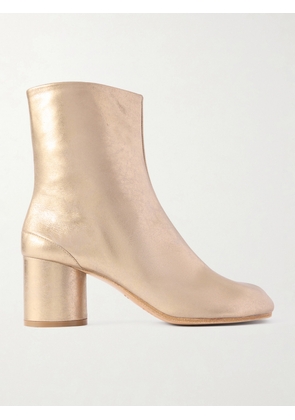 Maison Margiela - Tabi Split-toe Metallic Leather Ankle Boots - Gold - IT35,IT36,IT36.5,IT37,IT37.5,IT38,IT38.5,IT39,IT39.5,IT40,IT40.5,IT41