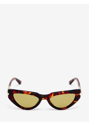 ALEXANDER MCQUEEN - T-bar Icon Cat-Eye Sunglasses - Item 841644J07492304