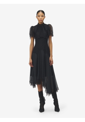 ALEXANDER MCQUEEN - Floral Lace Evening Dress - Item 843633QZAPW1000