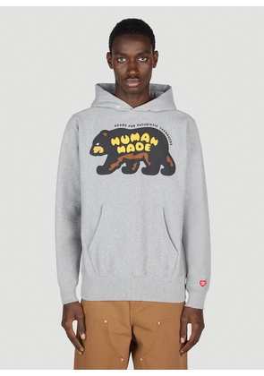 Human Made Graphic Print Hooded Sweatshirt - Man Sweatshirts Grey L