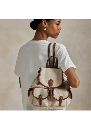Bellport Leather-Trim Canvas Backpack