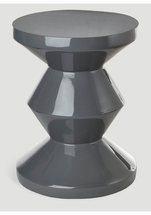 POLSPOTTEN Zig Zag Stool -  Furniture Grey One Size