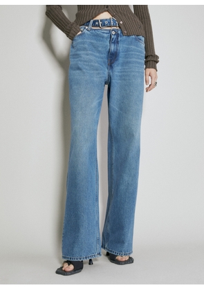 Y/Project Evergreen Y-belt Jeans - Woman Jeans Blue 26