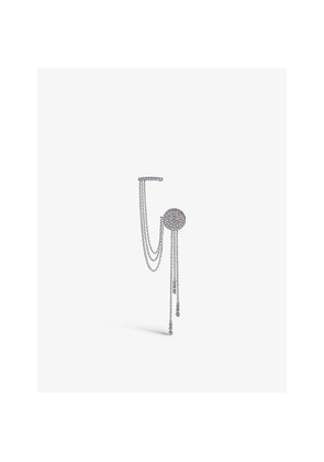 Womens Carat London Gala Sterling-Silver and Cubic Zirconia Single Earring